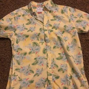 Floral Hawaiian button down shirt